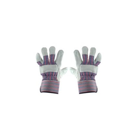 Guantes de carnaza y loneta, unitalla